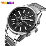 SKMEI Men's Luxury Brand Chronograph Mens Sports Watches	 Waterproof Stainless Steel Quartz  Watch Relogio Masculino 9175 - one46.com.au