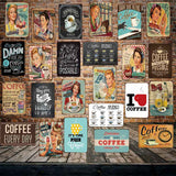 [ Mike86 ] Coffee Menu Cake Food Metal Sign Home Store Farm Decor Vinage shabby chic  Wall Poster Art 20*30 CM FG-260 - one46.com.au