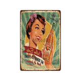 [ Mike86 ] Coffee Menu Cake Food Metal Sign Home Store Farm Decor Vinage shabby chic  Wall Poster Art 20*30 CM FG-260 - one46.com.au