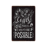 [ Mike86 ] Coffee Menu Cake Food Metal Sign Home Store Farm Decor Vinage shabby chic  Wall Poster Art 20*30 CM FG-260 - one46.com.au