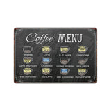 [ Mike86 ] Coffee Menu Cake Food Metal Sign Home Store Farm Decor Vinage shabby chic  Wall Poster Art 20*30 CM FG-260 - one46.com.au