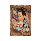 [ Mike86 ] Coffee Menu Cake Food Metal Sign Home Store Farm Decor Vinage shabby chic  Wall Poster Art 20*30 CM FG-260 - one46.com.au