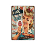 [ Mike86 ] Coffee Menu Cake Food Metal Sign Home Store Farm Decor Vinage shabby chic  Wall Poster Art 20*30 CM FG-260 - one46.com.au