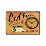 [ Mike86 ] Coffee Menu Cake Food Metal Sign Home Store Farm Decor Vinage shabby chic  Wall Poster Art 20*30 CM FG-260 - one46.com.au