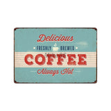 [ Mike86 ] Coffee Menu Cake Food Metal Sign Home Store Farm Decor Vinage shabby chic  Wall Poster Art 20*30 CM FG-260 - one46.com.au