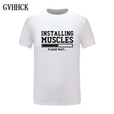 Brand gyms clothing fitness t shirt men fashion extend hip hop summer short sleeve t-shirt cotton bodybuilding muscle tshirt man - one46.com.au