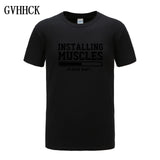 Brand gyms clothing fitness t shirt men fashion extend hip hop summer short sleeve t-shirt cotton bodybuilding muscle tshirt man - one46.com.au
