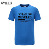 Brand gyms clothing fitness t shirt men fashion extend hip hop summer short sleeve t-shirt cotton bodybuilding muscle tshirt man - one46.com.au