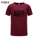 Brand gyms clothing fitness t shirt men fashion extend hip hop summer short sleeve t-shirt cotton bodybuilding muscle tshirt man - one46.com.au
