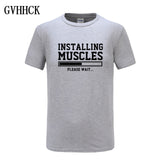 Brand gyms clothing fitness t shirt men fashion extend hip hop summer short sleeve t-shirt cotton bodybuilding muscle tshirt man - one46.com.au