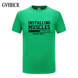 Brand gyms clothing fitness t shirt men fashion extend hip hop summer short sleeve t-shirt cotton bodybuilding muscle tshirt man - one46.com.au
