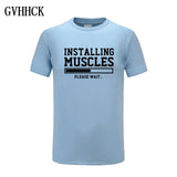 Brand gyms clothing fitness t shirt men fashion extend hip hop summer short sleeve t-shirt cotton bodybuilding muscle tshirt man - one46.com.au