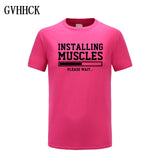 Brand gyms clothing fitness t shirt men fashion extend hip hop summer short sleeve t-shirt cotton bodybuilding muscle tshirt man - one46.com.au