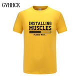 Brand gyms clothing fitness t shirt men fashion extend hip hop summer short sleeve t-shirt cotton bodybuilding muscle tshirt man - one46.com.au