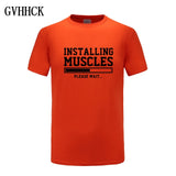 Brand gyms clothing fitness t shirt men fashion extend hip hop summer short sleeve t-shirt cotton bodybuilding muscle tshirt man - one46.com.au