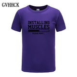 Brand gyms clothing fitness t shirt men fashion extend hip hop summer short sleeve t-shirt cotton bodybuilding muscle tshirt man - one46.com.au