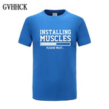 Brand gyms clothing fitness t shirt men fashion extend hip hop summer short sleeve t-shirt cotton bodybuilding muscle tshirt man - one46.com.au