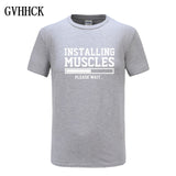 Brand gyms clothing fitness t shirt men fashion extend hip hop summer short sleeve t-shirt cotton bodybuilding muscle tshirt man - one46.com.au