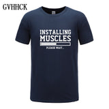 Brand gyms clothing fitness t shirt men fashion extend hip hop summer short sleeve t-shirt cotton bodybuilding muscle tshirt man - one46.com.au