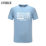 Brand gyms clothing fitness t shirt men fashion extend hip hop summer short sleeve t-shirt cotton bodybuilding muscle tshirt man - one46.com.au