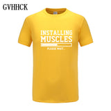 Brand gyms clothing fitness t shirt men fashion extend hip hop summer short sleeve t-shirt cotton bodybuilding muscle tshirt man - one46.com.au