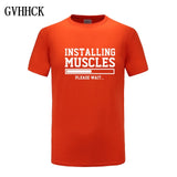 Brand gyms clothing fitness t shirt men fashion extend hip hop summer short sleeve t-shirt cotton bodybuilding muscle tshirt man - one46.com.au