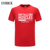 Brand gyms clothing fitness t shirt men fashion extend hip hop summer short sleeve t-shirt cotton bodybuilding muscle tshirt man - one46.com.au