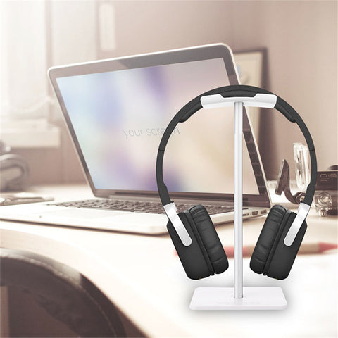 Alloy Headphone Stand Stable Headset Bracket Display Shelf Computer Gaming Holder Rack Non-slip Earphone Vertical Bracket Hanger - one46.com.au