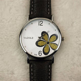 YAZOLE Women Bracelet Watch Leather Crystal Wrist Watch Women Dress Ladies Quartz Watches relogio feminino Dropshiping #D - one46.com.au