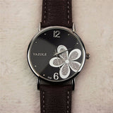 YAZOLE Women Bracelet Watch Leather Crystal Wrist Watch Women Dress Ladies Quartz Watches relogio feminino Dropshiping #D - one46.com.au