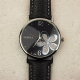YAZOLE Women Bracelet Watch Leather Crystal Wrist Watch Women Dress Ladies Quartz Watches relogio feminino Dropshiping #D - one46.com.au