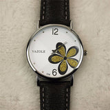 YAZOLE Women Bracelet Watch Leather Crystal Wrist Watch Women Dress Ladies Quartz Watches relogio feminino Dropshiping #D - one46.com.au