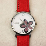 YAZOLE Women Bracelet Watch Leather Crystal Wrist Watch Women Dress Ladies Quartz Watches relogio feminino Dropshiping #D - one46.com.au