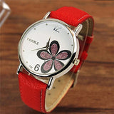 YAZOLE Women Bracelet Watch Leather Crystal Wrist Watch Women Dress Ladies Quartz Watches relogio feminino Dropshiping #D - one46.com.au