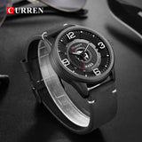 Mens Watches Top Brand CURREN Leather Wristwatch Analog Army Military Quartz Time Man Waterproof Clock Fashion Relojes Hombre - one46.com.au