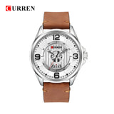 Mens Watches Top Brand CURREN Leather Wristwatch Analog Army Military Quartz Time Man Waterproof Clock Fashion Relojes Hombre - one46.com.au