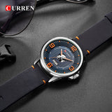 Mens Watches Top Brand CURREN Leather Wristwatch Analog Army Military Quartz Time Man Waterproof Clock Fashion Relojes Hombre - one46.com.au