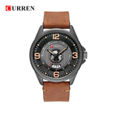 Mens Watches Top Brand CURREN Leather Wristwatch Analog Army Military Quartz Time Man Waterproof Clock Fashion Relojes Hombre - one46.com.au