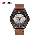 Mens Watches Top Brand CURREN Leather Wristwatch Analog Army Military Quartz Time Man Waterproof Clock Fashion Relojes Hombre - one46.com.au