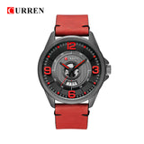 Mens Watches Top Brand CURREN Leather Wristwatch Analog Army Military Quartz Time Man Waterproof Clock Fashion Relojes Hombre - one46.com.au