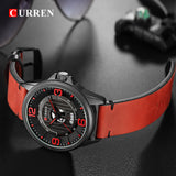 Mens Watches Top Brand CURREN Leather Wristwatch Analog Army Military Quartz Time Man Waterproof Clock Fashion Relojes Hombre - one46.com.au