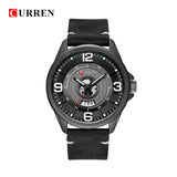 Mens Watches Top Brand CURREN Leather Wristwatch Analog Army Military Quartz Time Man Waterproof Clock Fashion Relojes Hombre - one46.com.au