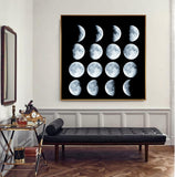 Space Astronaut Planet Canvas Painting Moon Eclipse Posters And Print Modern Wall Art Picture For Living Room Studio Aisle Decor - one46.com.au