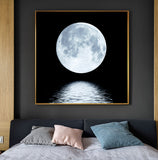 Space Astronaut Planet Canvas Painting Moon Eclipse Posters And Print Modern Wall Art Picture For Living Room Studio Aisle Decor - one46.com.au