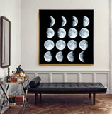 Space Astronaut Planet Canvas Painting Moon Eclipse Posters And Print Modern Wall Art Picture For Living Room Studio Aisle Decor - one46.com.au