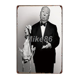 [ Mike86 ] Alfred Hitchcock Bird Metal Poster Retro art Wall home Vintage Tin Sign Decoration   FG-222 - one46.com.au