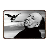 [ Mike86 ] Alfred Hitchcock Bird Metal Poster Retro art Wall home Vintage Tin Sign Decoration   FG-222 - one46.com.au