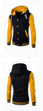 TANGNEST Autumn Men Hoodie 2019 New Stitching Two-tone Hooded Men's Casual Sweatershirt  8 Colors Asian Size 5XL MWW1486 - one46.com.au
