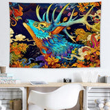 Japan Kanagawa Waves Printed Hanging Tapestry Whale Arowana Wall Hanging Tapestries Boho Bedspread Yoga Mat Blanket 200*148cm - one46.com.au