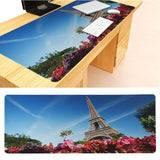 MaiYaCa Non Slip PC Eiffel Tower At Night Paris France Keyboard Gaming MousePads Size for 30x90cm 40x90cm Rubber  Mousemats - one46.com.au